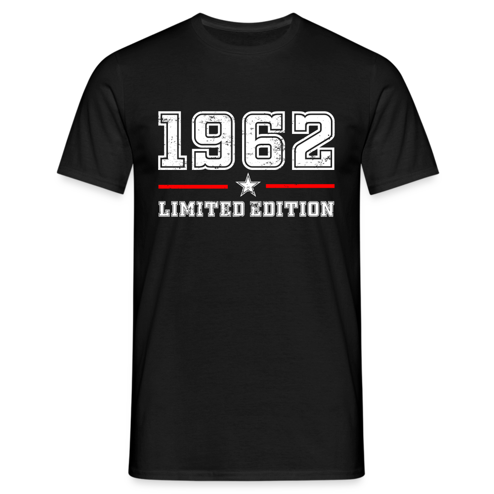 60. Geburtstag Geschenk T-Shirt Geboren 1962 Limited Edition - Schwarz