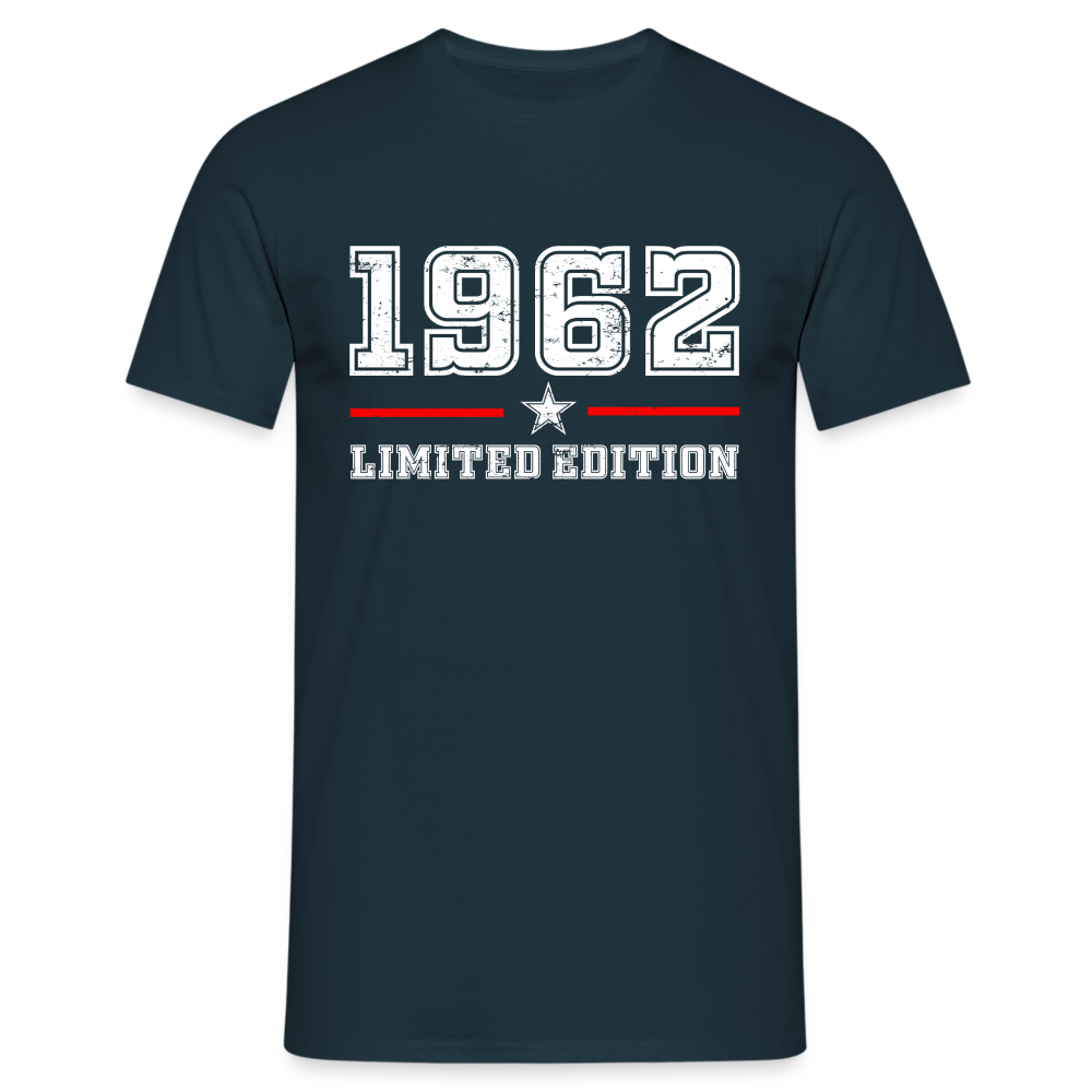 60. Geburtstag Geschenk T-Shirt Geboren 1962 Limited Edition - Navy