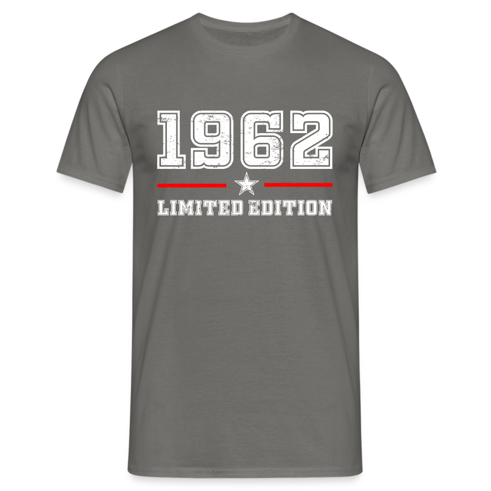 60. Geburtstag Geschenk T-Shirt Geboren 1962 Limited Edition - Graphit