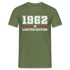 60. Geburtstag Geschenk T-Shirt Geboren 1962 Limited Edition - Militärgrün