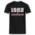 40. Geburtstag Geschenk T-Shirt Geboren 1982 Limited Edition - Schwarz