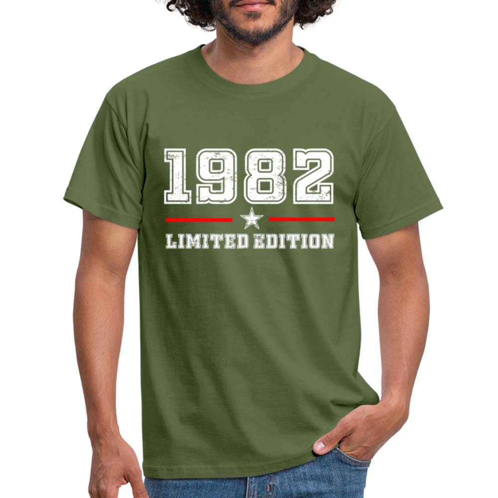 40. Geburtstag Geschenk T-Shirt Geboren 1982 Limited Edition - Militärgrün
