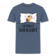 Hund im Bett Offizielles Schlafshirt Lustiges Teenager Premium T-Shirt - Blau meliert