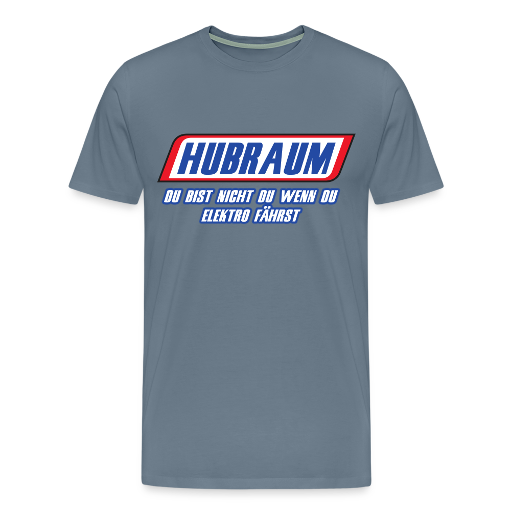 Mechaniker Shirt Hubraum du bist nicht du wenn du Elektro fährst T-Shirt - Blaugrau