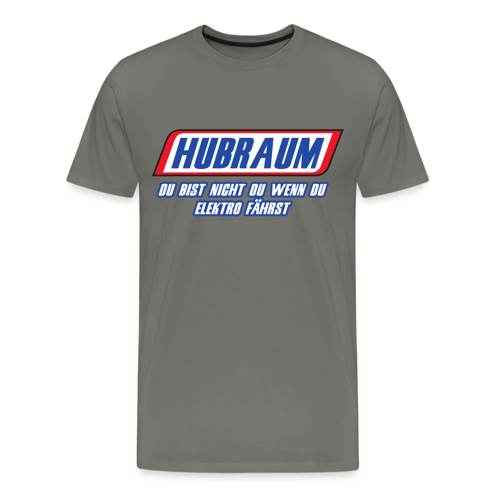 Mechaniker Shirt Hubraum du bist nicht du wenn du Elektro fährst T-Shirt - Asphalt