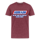 Mechaniker Shirt Hubraum du bist nicht du wenn du Elektro fährst T-Shirt - Bordeauxrot meliert