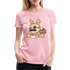 Süßer Hase mit Kaffee Frauen Premium T-Shirt - Hellrosa