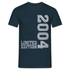 18. Geburtstag Shirt Limited Edition 2004 Riffelblech Geschenk T-Shirt - Navy