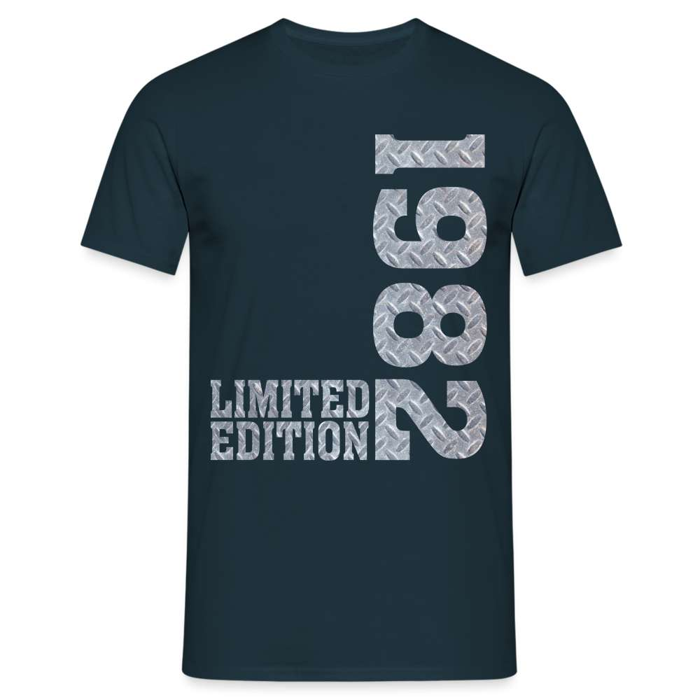 40. Geburtstag Shirt Limited Edition 1982 Riffelblech Geschenk T-Shirt - Navy