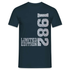 40. Geburtstag Shirt Limited Edition 1982 Riffelblech Geschenk T-Shirt - Navy