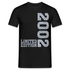 20. Geburtstag Shirt Limited Edition 2002 Riffelblech Geschenk T-Shirt - Schwarz