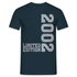 20. Geburtstag Shirt Limited Edition 2002 Riffelblech Geschenk T-Shirt - Navy
