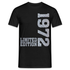 50. Geburtstag Shirt Limited Edition 1972 Riffelblech Geschenk T-Shirt - Schwarz