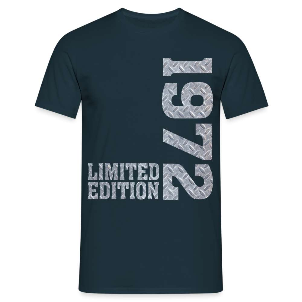 50. Geburtstag Shirt Limited Edition 1972 Riffelblech Geschenk T-Shirt - Navy