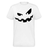 Halloween Shirt Kürbis Gesicht Lustiges Kostüm T-Shirt - weiß