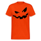 Halloween Shirt Kürbis Gesicht Lustiges Kostüm T-Shirt - kräftig Orange