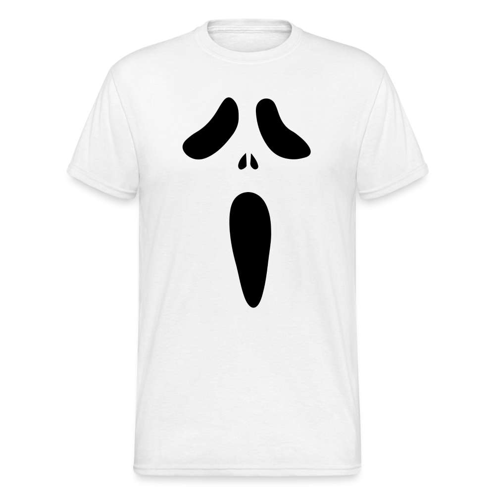 Halloween Shirt Kürbis Gesicht Lustiges Kostüm T-Shirt - weiß