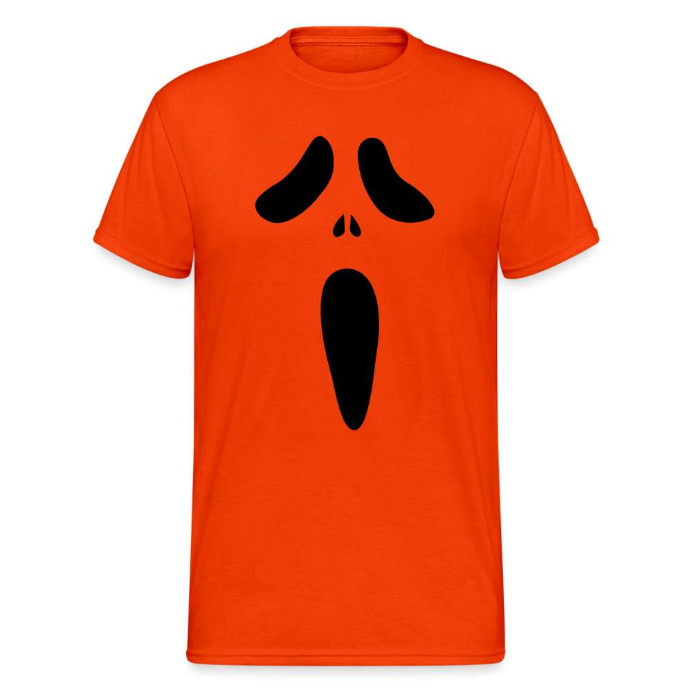 Halloween Shirt Kürbis Gesicht Lustiges Kostüm T-Shirt - kräftig Orange