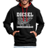 Diesel statt Elektro Hoodie Diesel Unbezahlbar Lustiger Hoodie - Schwarz/Rot