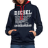 Diesel statt Elektro Hoodie Diesel Unbezahlbar Lustiger Hoodie - Navy/Rot