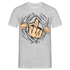 Mittelfinger Shirt Der Super Mittelfinger Lustiges T-Shirt - Grau meliert