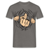 Mittelfinger Shirt Der Super Mittelfinger Lustiges T-Shirt - Graphit