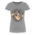 Mittelfinger Shirt Der Super Mittelfinger Lustiges Frauen Premium T-Shirt - Grau meliert