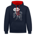 Sensenmann - Ich wollte schon immer was mit Menschen machen Lustiger Hoodie - Navy/Rot