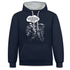 Sensenmann - Ich wollte schon immer was mit Menschen machen Lustiger Hoodie - Navy/Grau meliert