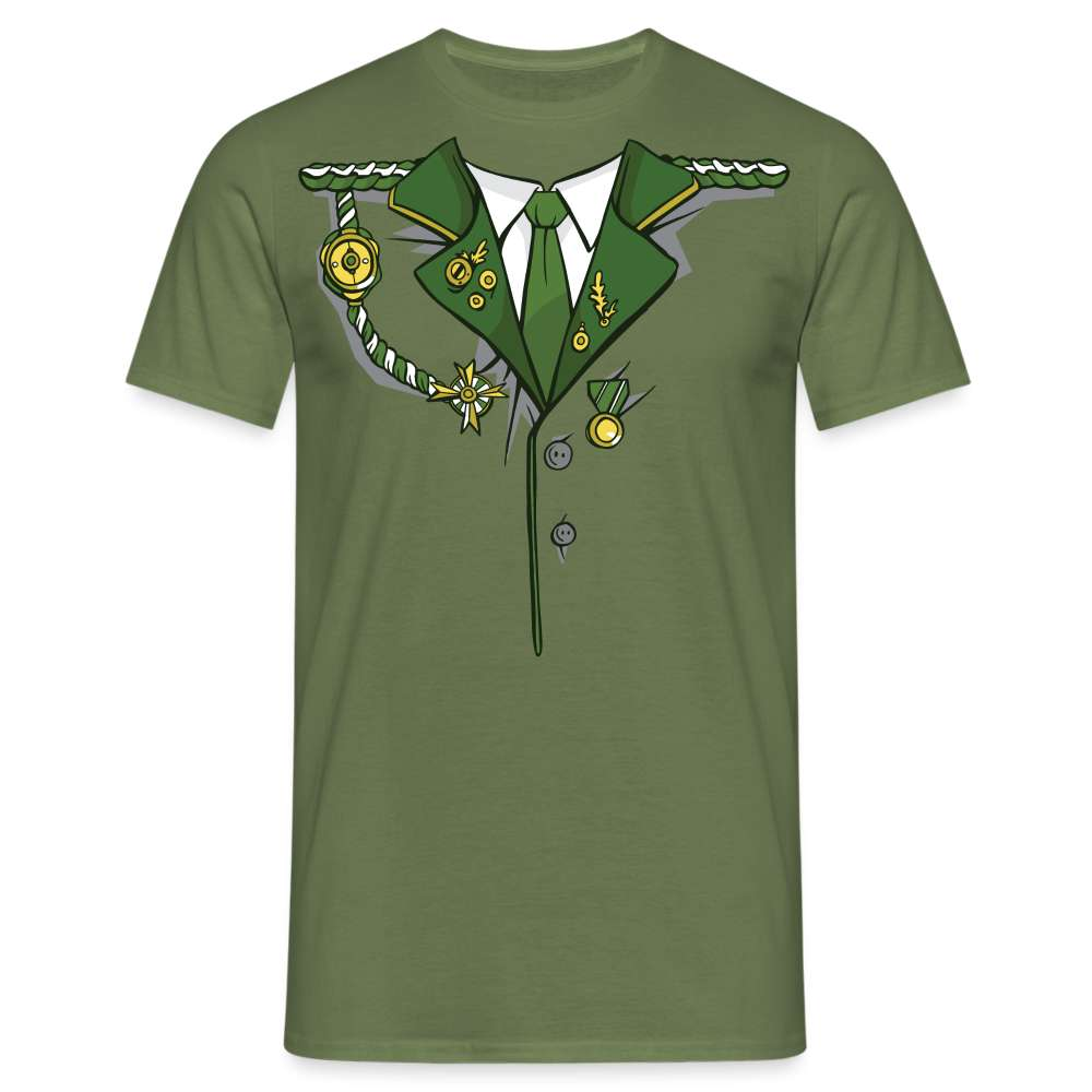 Kostüm Militär Uniform Lustiges Männer T-Shirt - Militärgrün