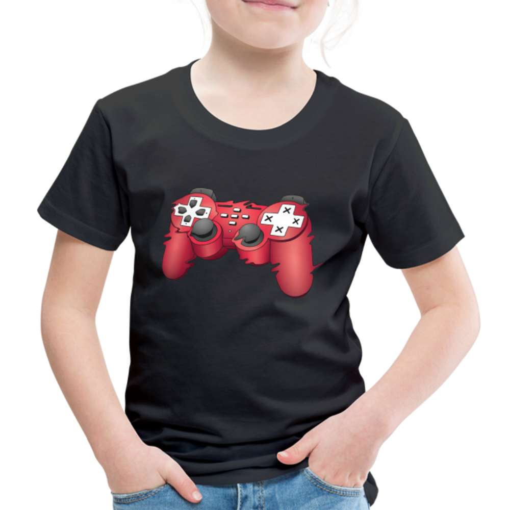 Gaming Hoodie Game Controller Game Pad Lustiger Geschenk Kinder Premium T-Shirt - Schwarz