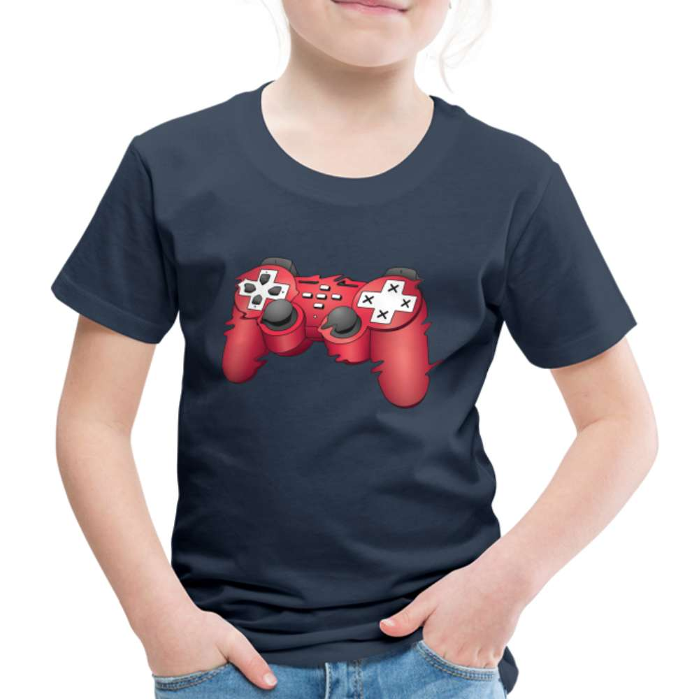 Gaming Hoodie Game Controller Game Pad Lustiger Geschenk Kinder Premium T-Shirt - Navy