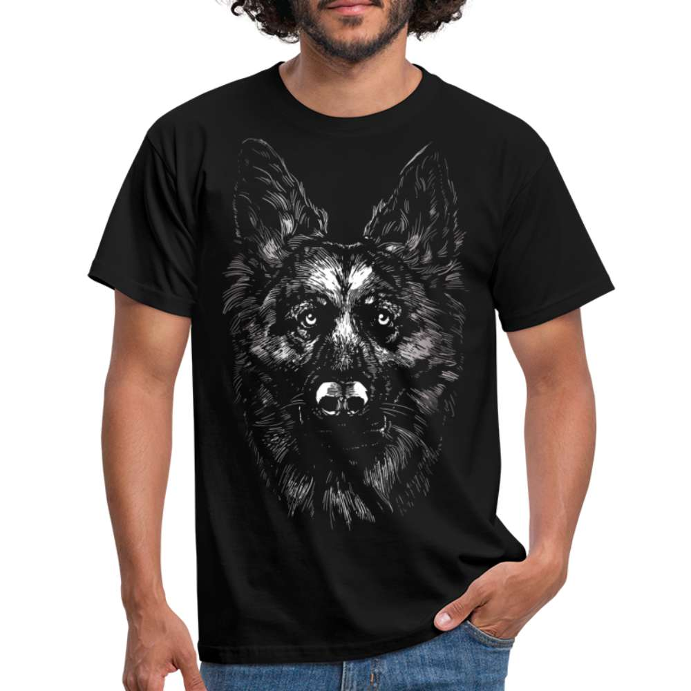 Deutscher Schäferhund Hundeliebhaber Geschenk T-Shirt - Schwarz