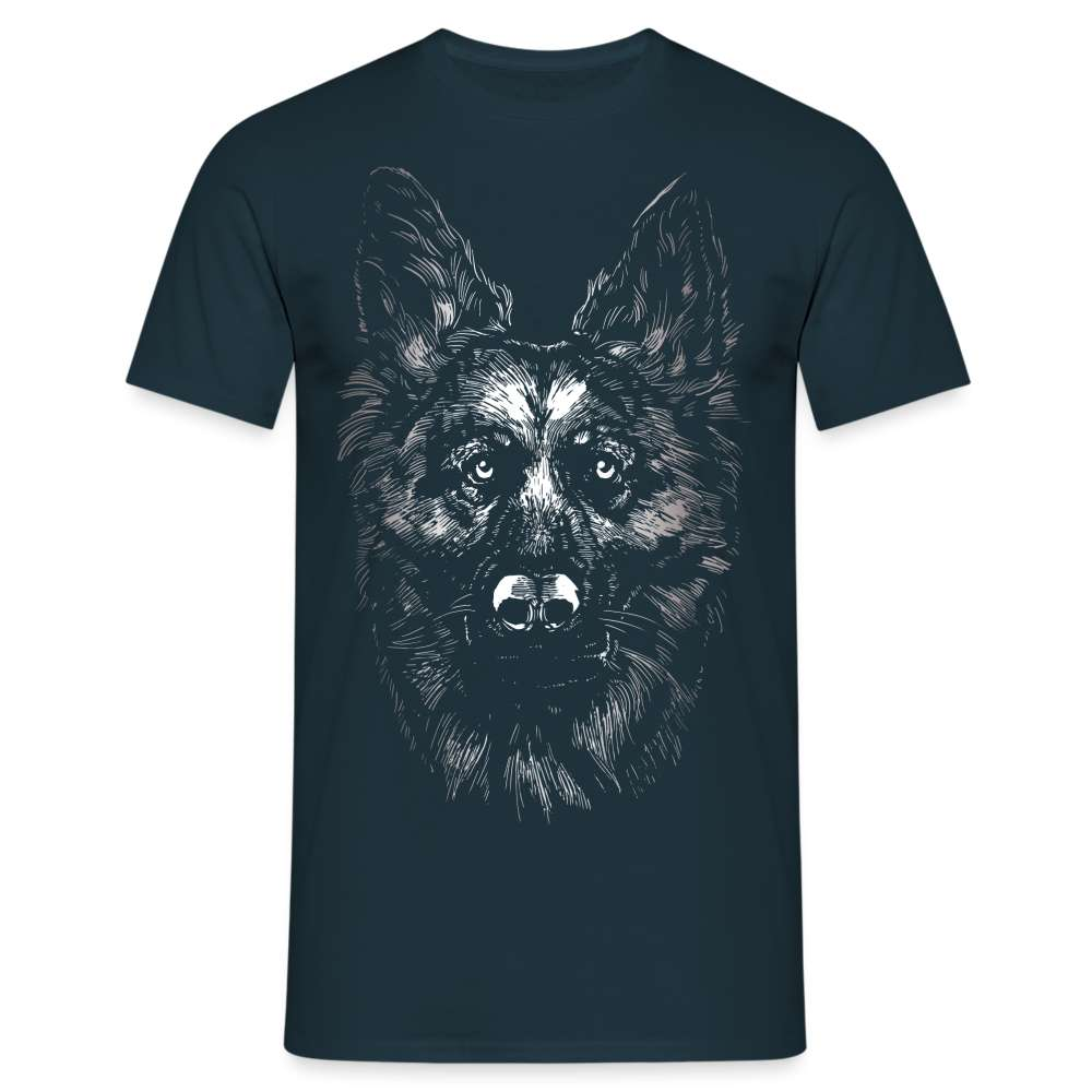 Deutscher Schäferhund Hundeliebhaber Geschenk T-Shirt - Navy