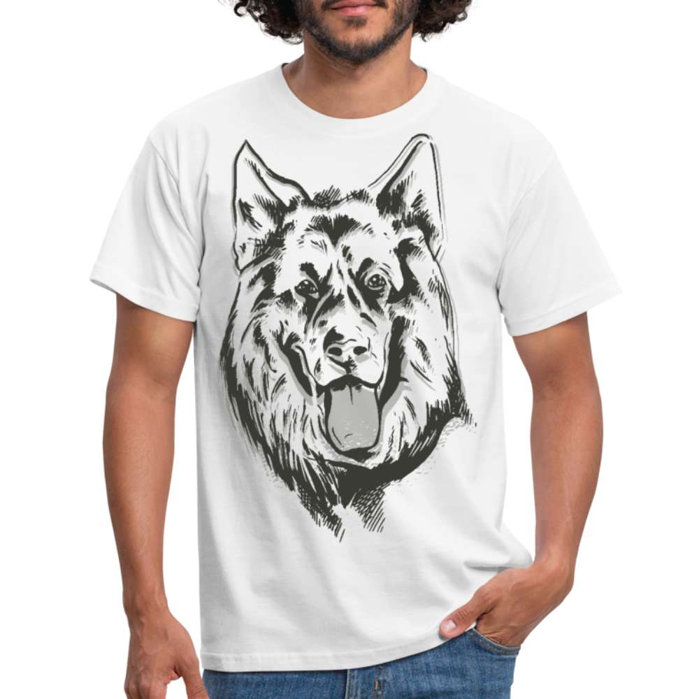 Hunde Deutscher Schäferhund Hundeliebhaber Geschenk T-Shirt - weiß
