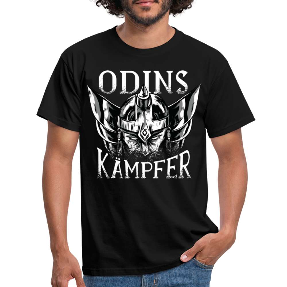 Wikinger Shirt - Odins Kämpfer Viking T-Shirt - Schwarz