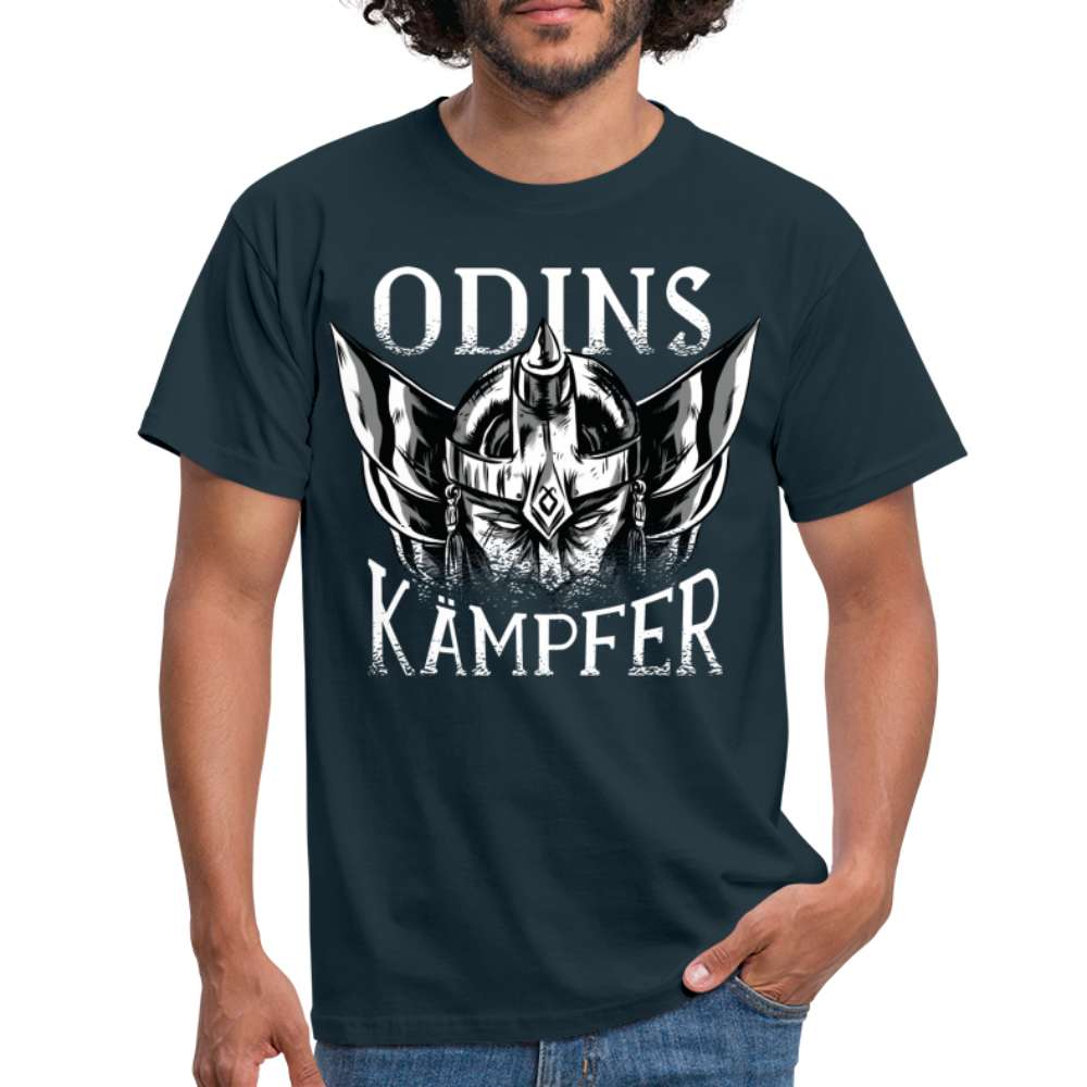 Wikinger Shirt - Odins Kämpfer Viking T-Shirt - Navy