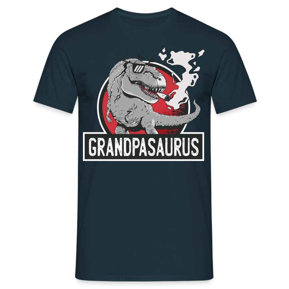 Opa Großvater Shirt Grandpasaurus T-Rex Lustiges Geschenk T-Shirt - Navy