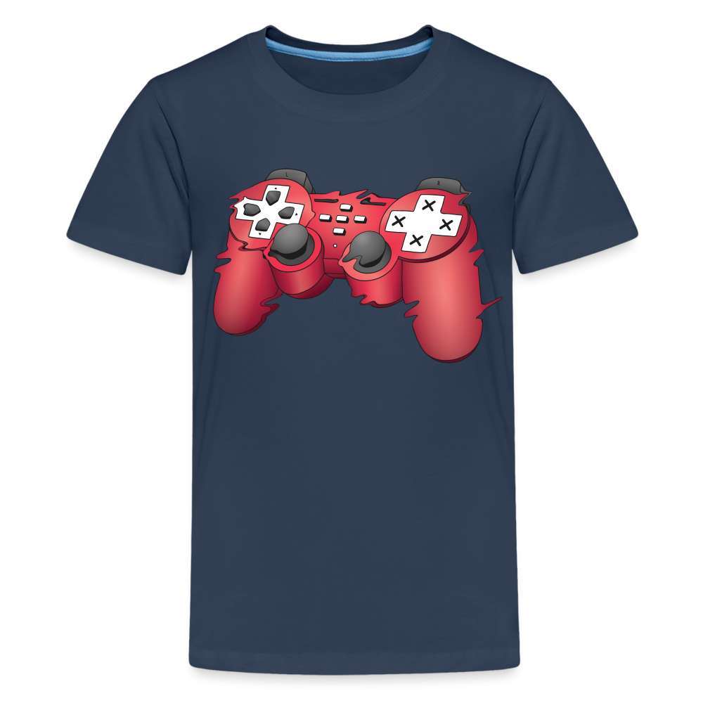 Gaming Hoodie Game Controller Game Pad Lustiger Geschenk Teenager Premium T-Shirt - Navy