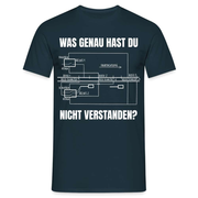 Elektriker Shirt Schaltplan - Was hast Du nicht verstanden Lustiges T-Shirt - Navy