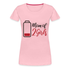 Mama Akku Shirt - Mutter von 2 Mädchen - Mom of 2 Girls Premium T-Shirt - Hellrosa