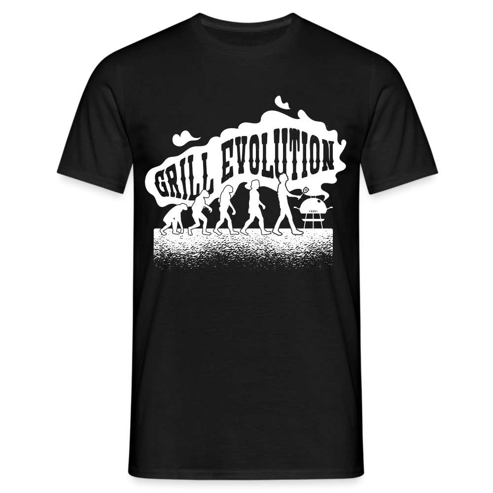 Grillen Grill Shirt Grill Evolution Lustiges T-Shirt - Schwarz