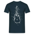 Gitarrist E-Gitarre aus Noten T-Shirt - Navy