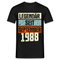 Geburtstags Shirt Legendär seit September 1988 Geschenk T-Shirt - Schwarz