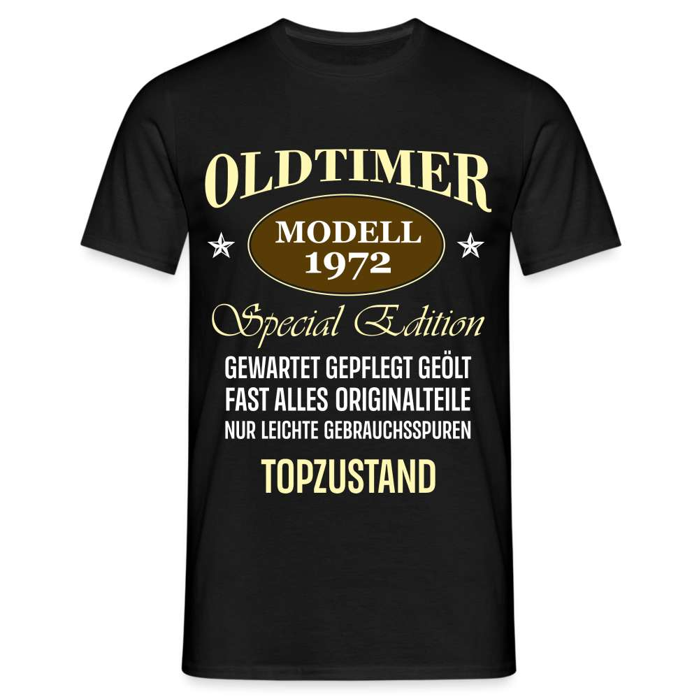 50. Geburtstag Oldtimer Modell 1952 Geschenk T-Shirt - Schwarz