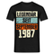 Geburtstags Shirt Legendär seit September 1987 Geschenk T-Shirt - Schwarz