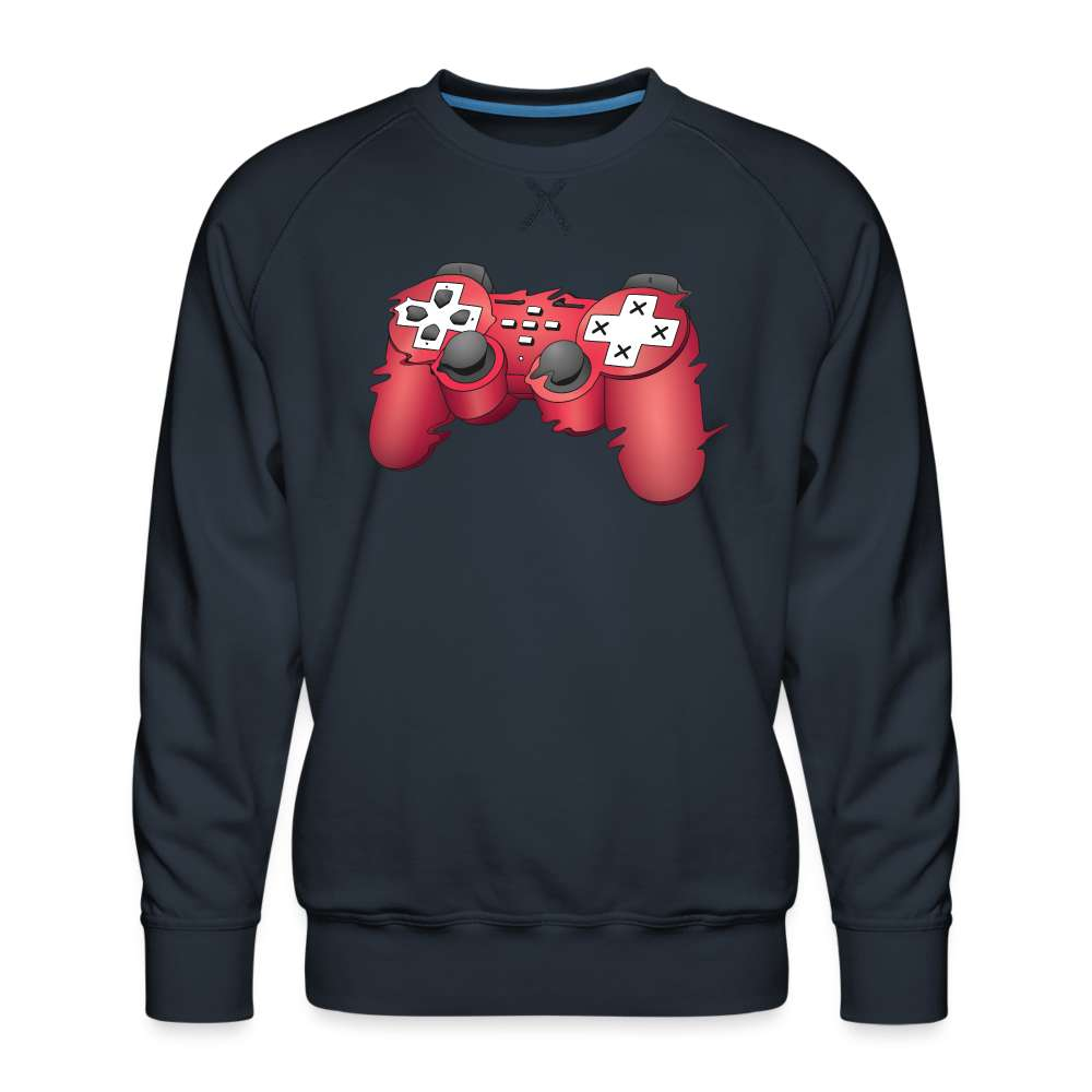 Gaming Shirt Game Controller Game Pad Lustiges Geschenk Premium Pullover - Navy