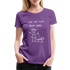 Hundeliebhaber Geschenkidee Die mit dem Hund geht Frauen Premium T-Shirt - Lila