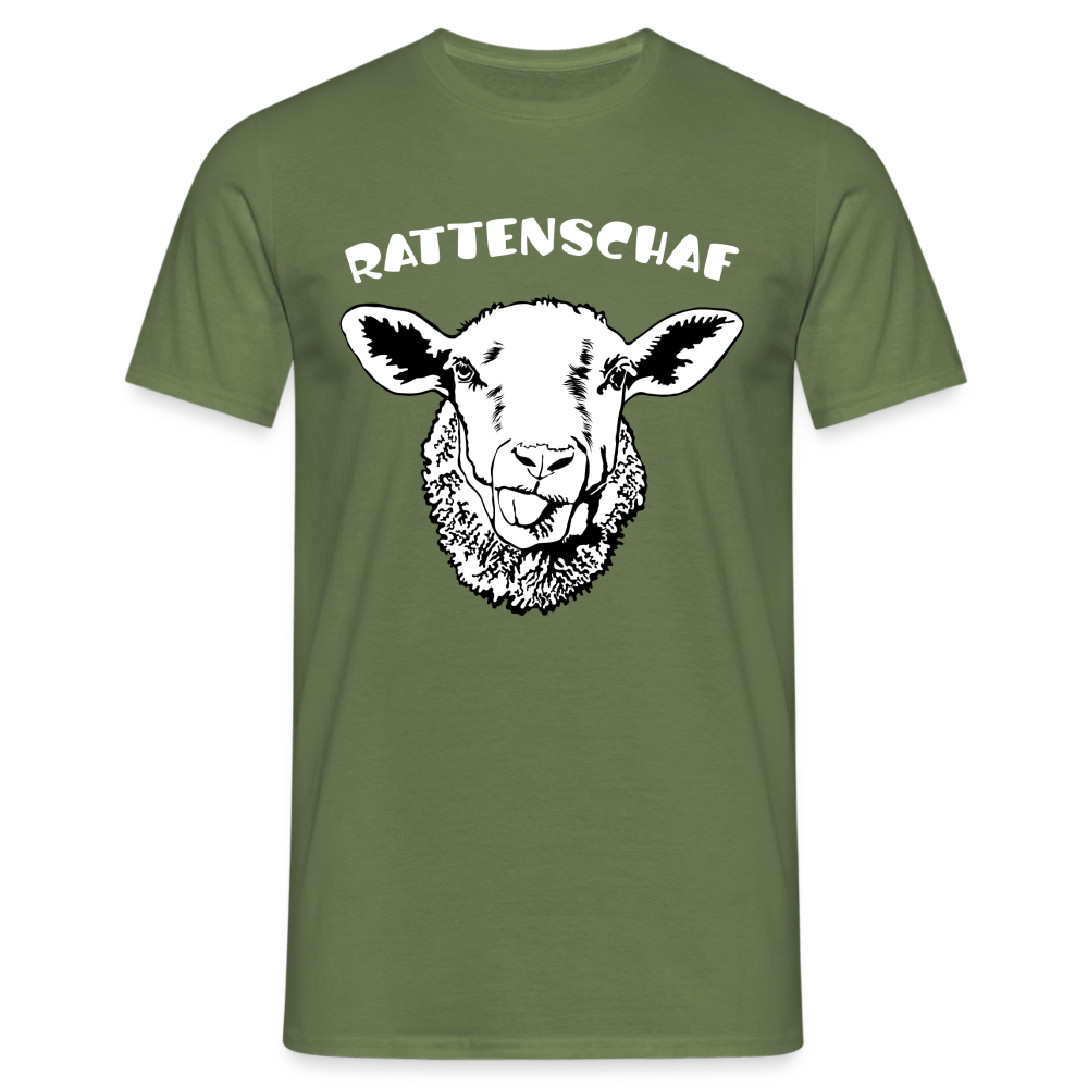 Cooles Schaf Rattenschaf Lustiges T-Shirt - Militärgrün