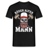 Totenkopf Böser Alter Mann Lustiges T-Shirt - Schwarz